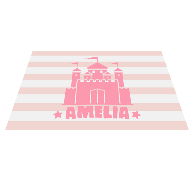 Egyszínű várnév személyre szabott helytakarók - TenStickers