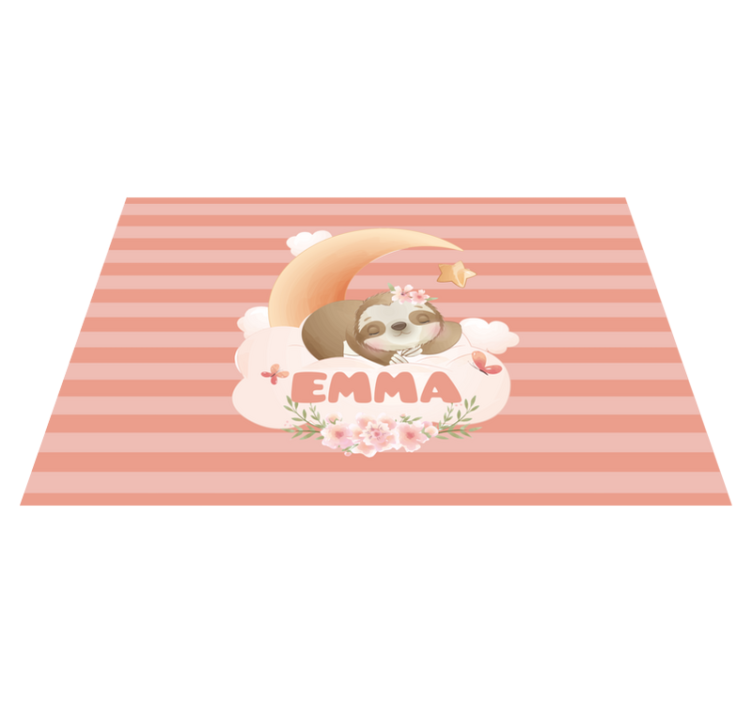 Aranyos állatok lajhár nevű gyermekek placemats - TenStickers