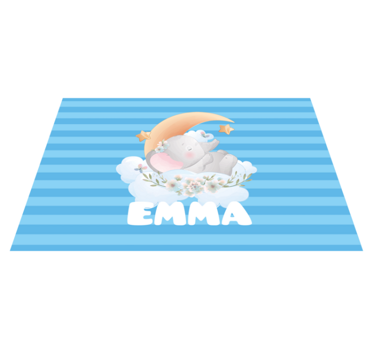 Aranyos elefánt mintás tányéralátétek gyermekeknek - TenStickers