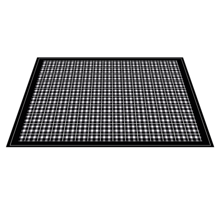 Kockás tányéralátétek struktúra - TenStickers