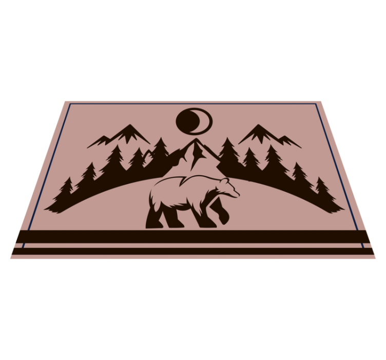 Maci siluettás tányéralátétek - TenStickers