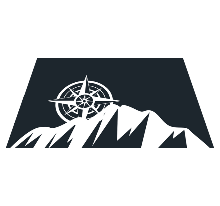 Hegyi iránytű design - tányéralátétek idézetek - TenStickers