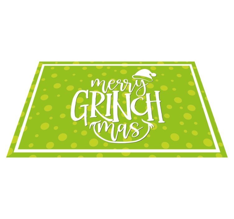 Merry grinch mas design tányéralátétek karácsony - TenStickers