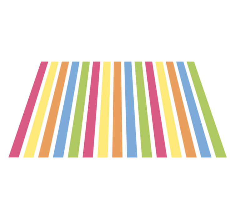 Színes csíkos háttér tányéralátétek modern - TenStickers