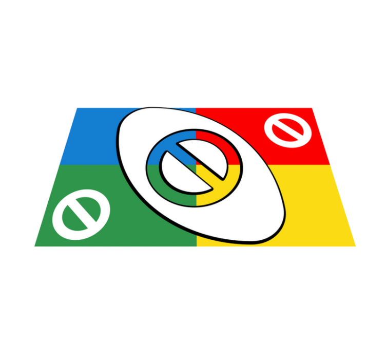 Absztrakt színes forma tányéralátétek modern - TenStickers