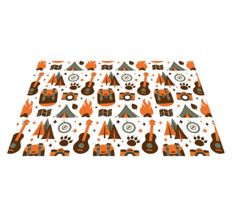 Kempingezős kaland tányéralátétek gyermekeknek - TenStickers