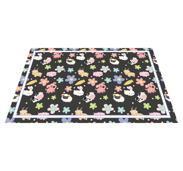 Vadállatok és nyulak gyermekek tányéralátétek - TenStickers