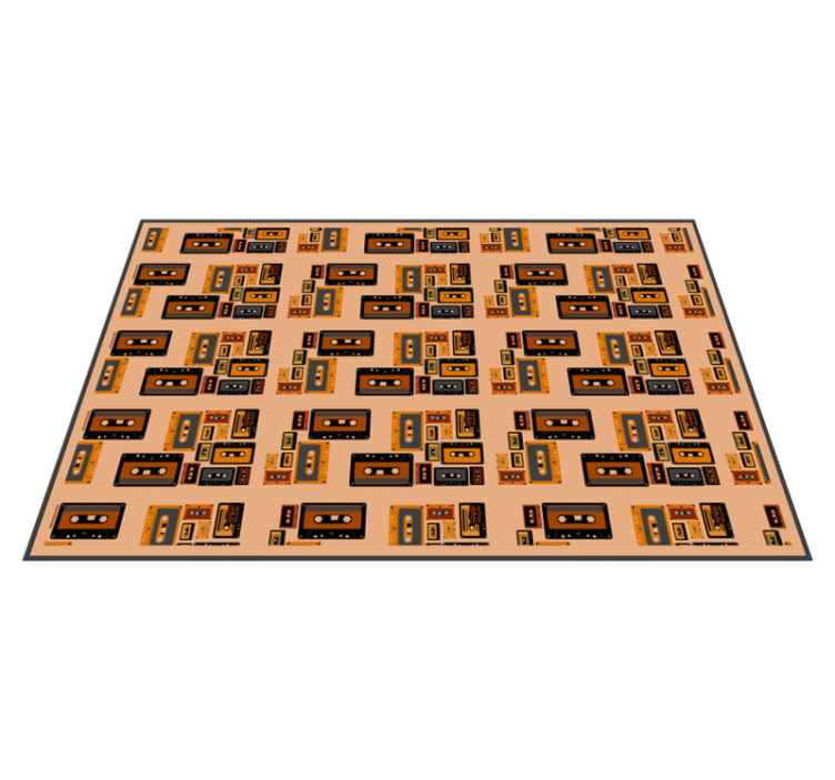 Retro kazetta minta tányéralátétek eredeti - TenStickers