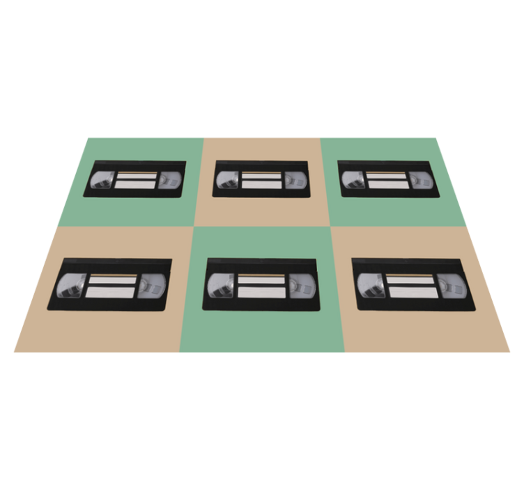 Vintage vhs szalag mintás tányéralátétek eredeti - TenStickers