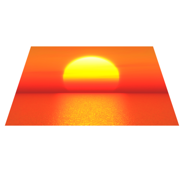 Sárga naplemente esztétikus színek alátétek - TenStickers