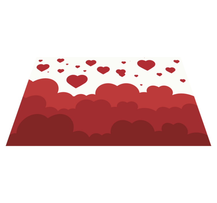 Szívfelhő minta tányéralátétek eredeti - TenStickers