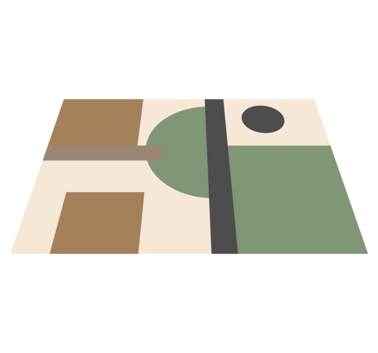 Modern tányéralátétek geometrikus absztrakt formákban - TenStickers