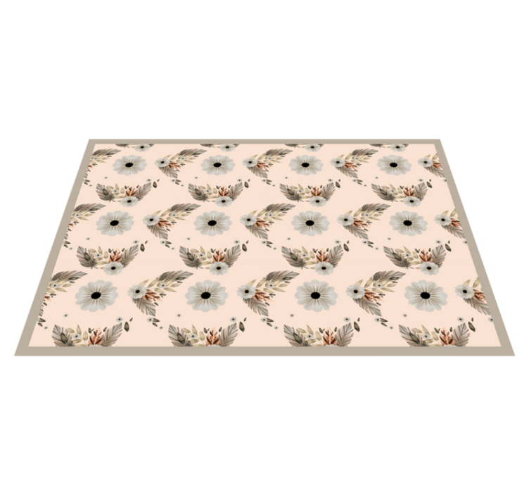 Virágos levél motiváció - tányéralátétek eredeti - TenStickers