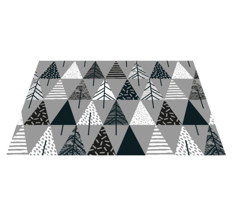 Stilizált fenyőfa minta tányéralátétek karácsony - TenStickers