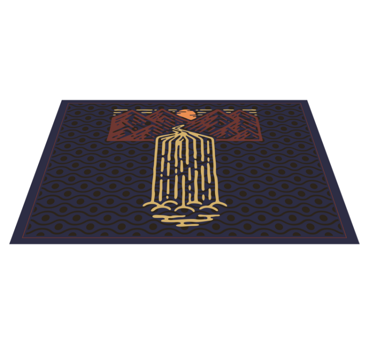 Hegyi vízfolyás tányéralátétek eredeti - TenStickers