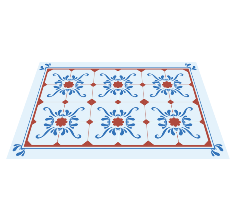 Vintage virágmintás tányéralátétek struktúra - TenStickers