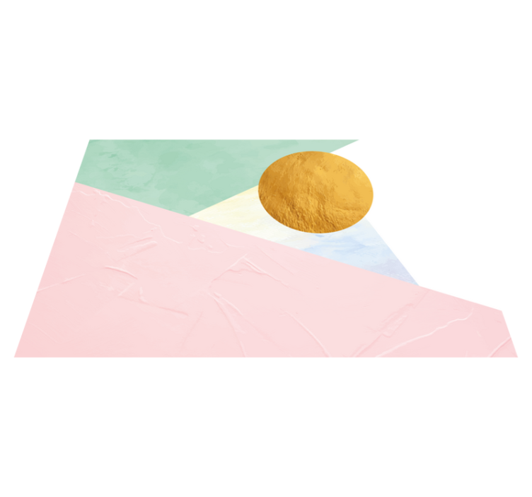 Texturált geometrikus formák tányéralátétek modern - TenStickers