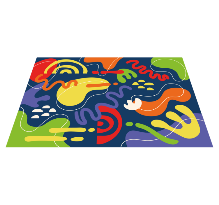 Színes absztrakt stílusú éttermi alátétek - TenStickers