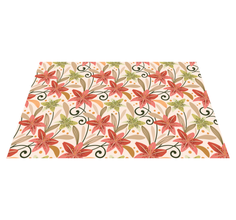 Vibráló virágos elem tányéralátétek eredeti - TenStickers