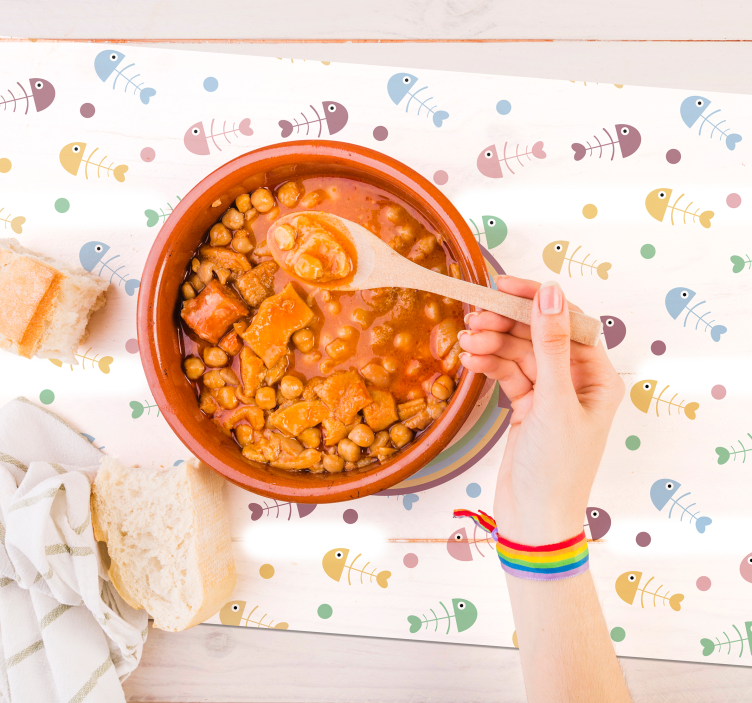 Élénk halak tányéralátétek gyermekeknek - TenStickers