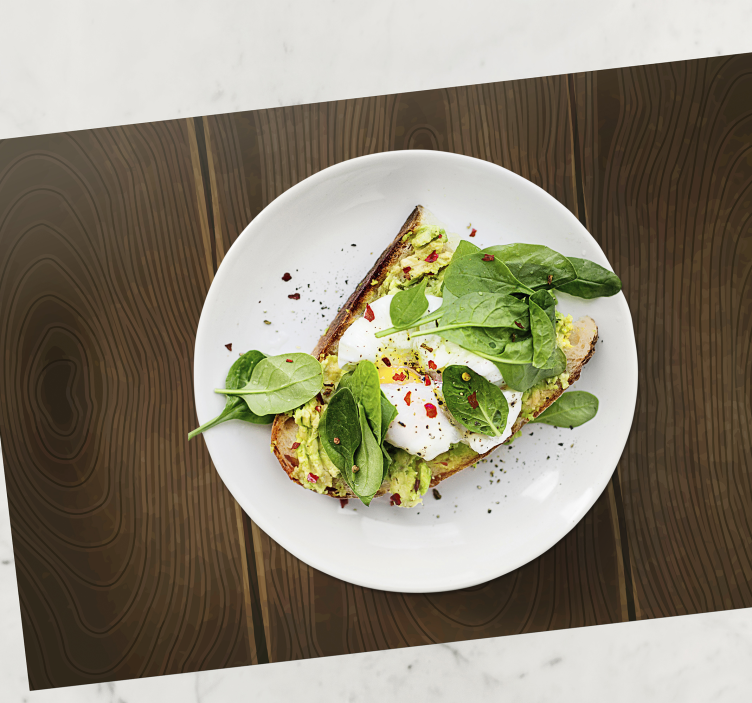 Fa mintás sötét tónusú texturált alátét - TenStickers