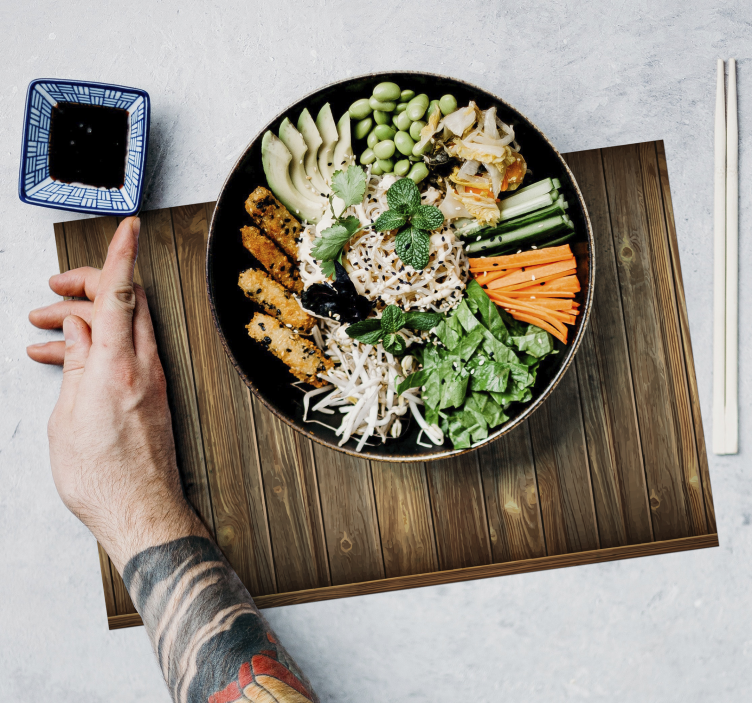 Farostlemez texturált alátétek utánzata - TenStickers