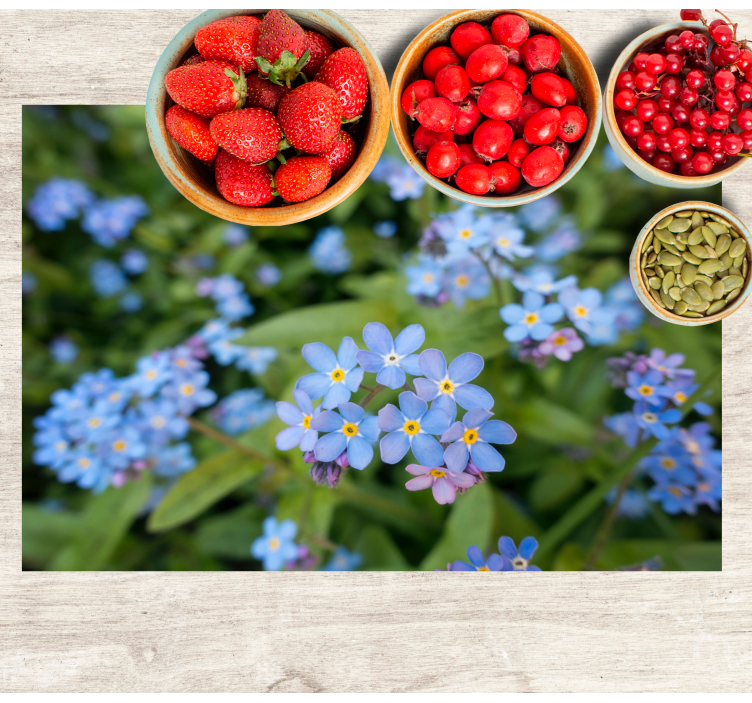 Finom virágkompozíció tányéralátétek eredeti - TenStickers