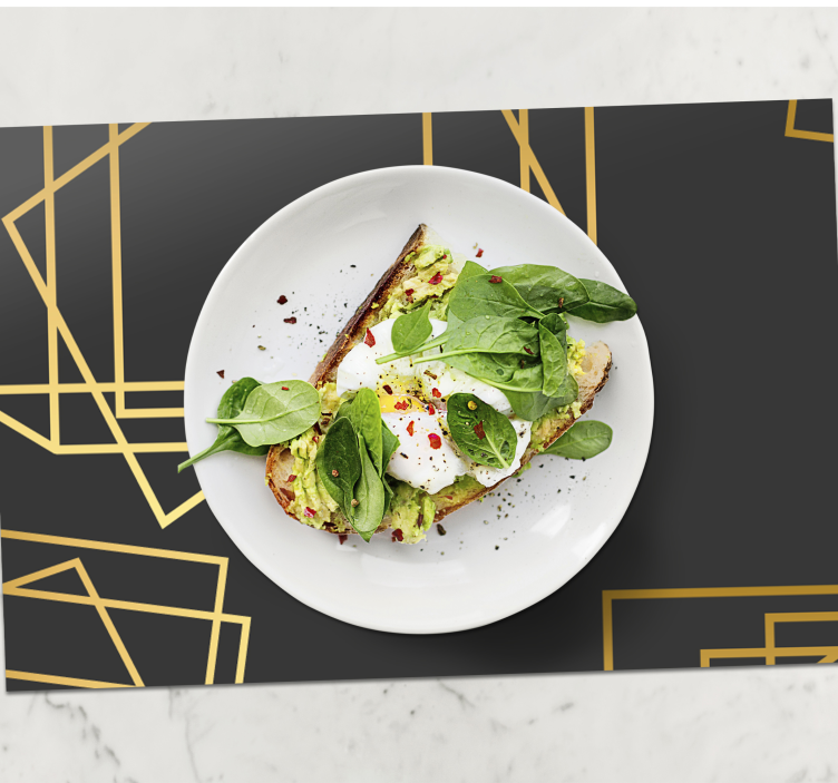 Geometriai formák elegáns teríték - TenStickers