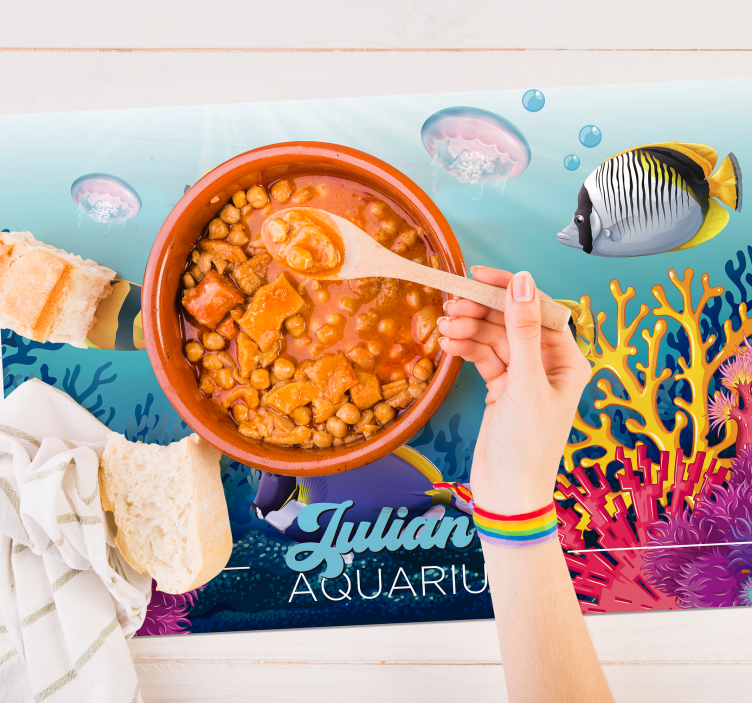 Halak úsznak a tengeri hal alátétek alatt - TenStickers