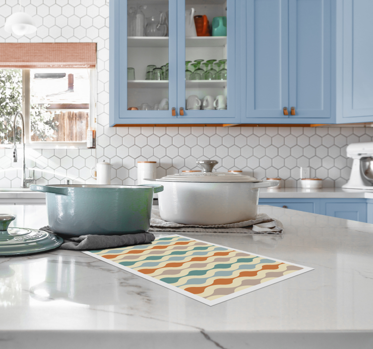 Hullámos színű minta tányéralátétek modern - TenStickers