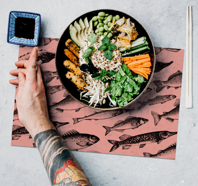 Kézzel rajzolt vinil alátétek - TenStickers