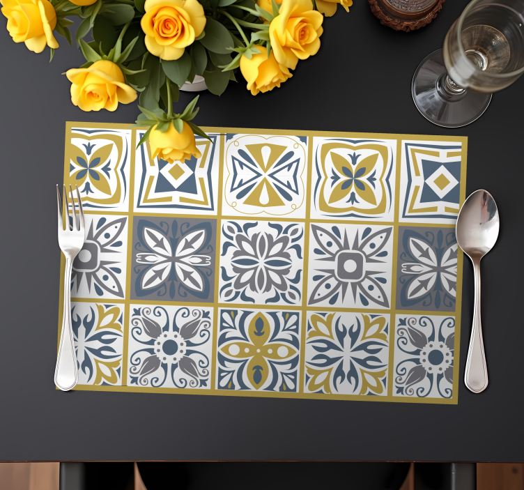 Klasszikus évjárat tányéralátétek eredeti - TenStickers