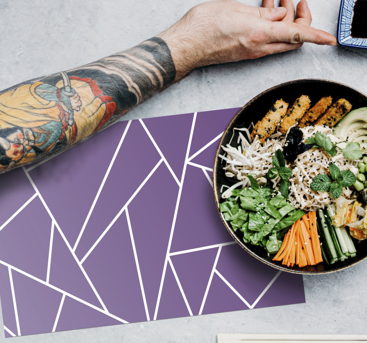 Lila háttér elegáns teríték - TenStickers