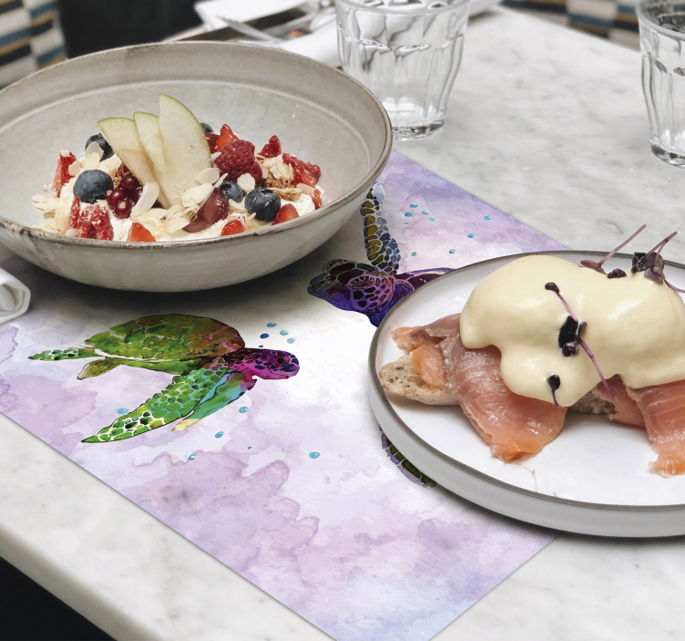 Színes teknősök állati alátétek - TenStickers