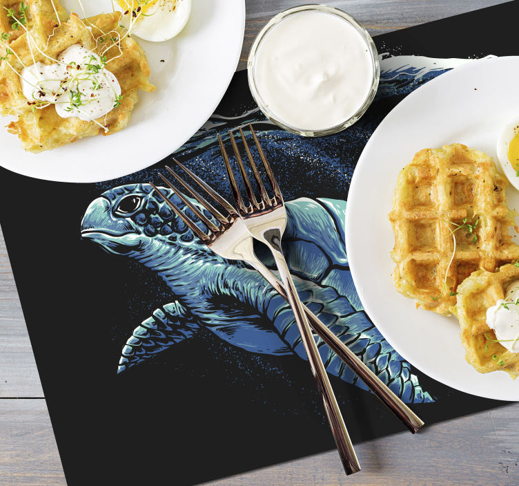 Teknős kéz teknős alátétek rajzolása - TenStickers