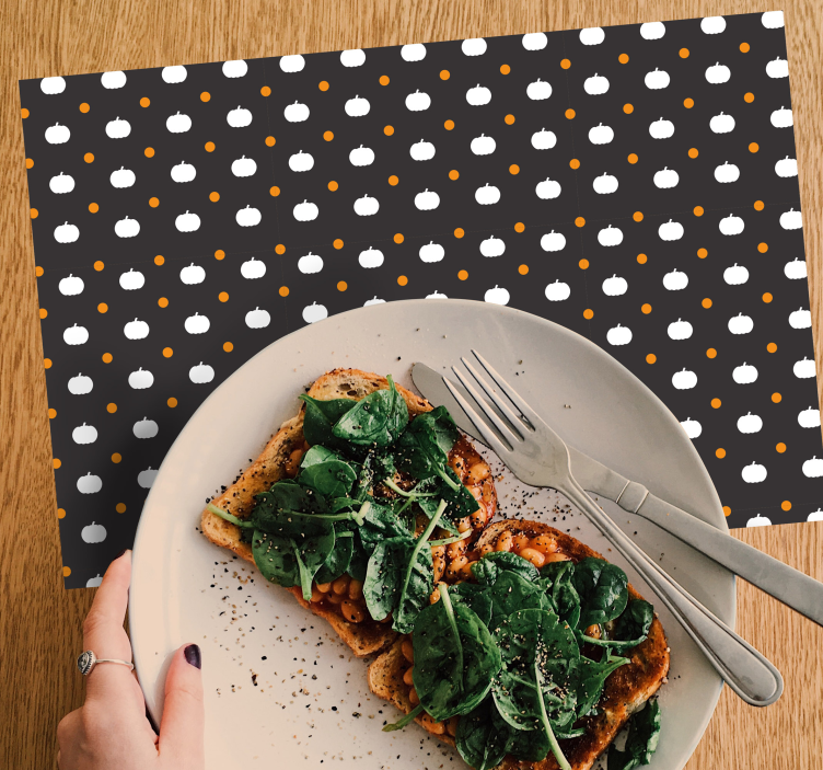 Tök és pöttyös alátét - TenStickers