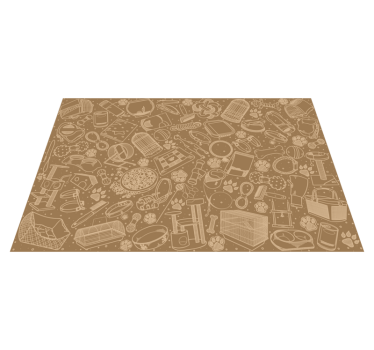 Különféle állateledel vendéglő vinyl placemats - TenStickers