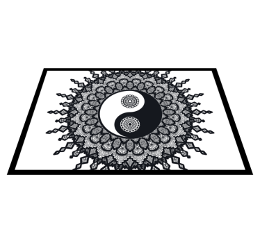 Yin yang mandala minta tányéralátétek struktúra - TenStickers