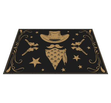 Cowboy stílusú eredeti tányéralátétek - TenStickers