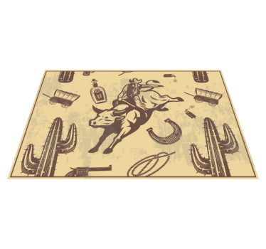 Bikát lovagló cowboy gyermekek vinyl placemats - TenStickers