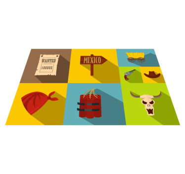 Eredeti tányéralátétek - mexikói téma kívánságra - TenStickers