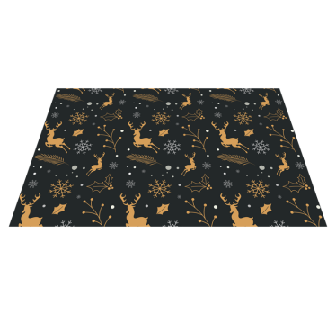 Vidám karácsonyi kompozíció karácsonyi vinyl placemats - TenStickers