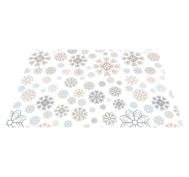 Hópelyhek minta karácsonyi vinyl placemats - TenStickers