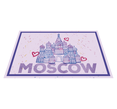 Eredeti tányéralátétek moszkvai látképpel - TenStickers
