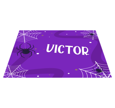 Kísérteties pókfonalak tányéralátétek halloween - TenStickers
