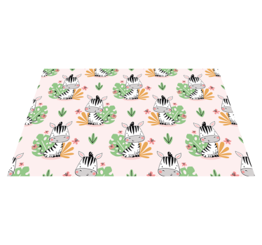 Cuki zebra mintás tányéralátétek gyermekeknek - TenStickers