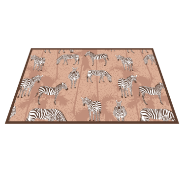 Eredeti tányéralátétek zebra mintás stílusban - TenStickers