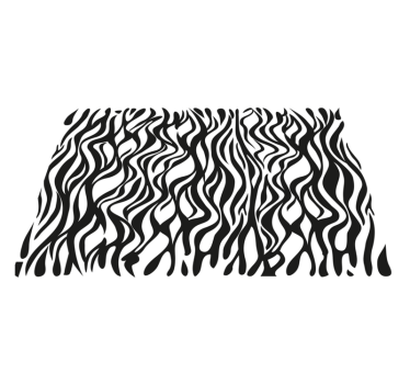 Csíkos háttér zebra nyomtatott alátétek - TenStickers