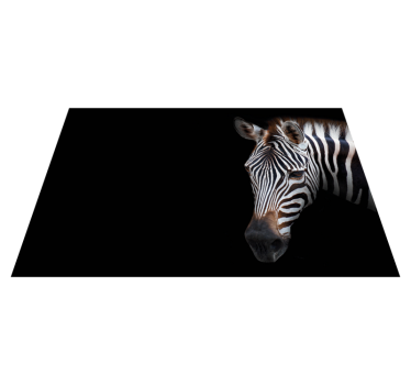 Zebra fej közeli eredeti tányéralátétek - TenStickers