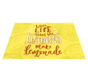 Lemonok motiváló idézetek tányéralátétek - TenStickers